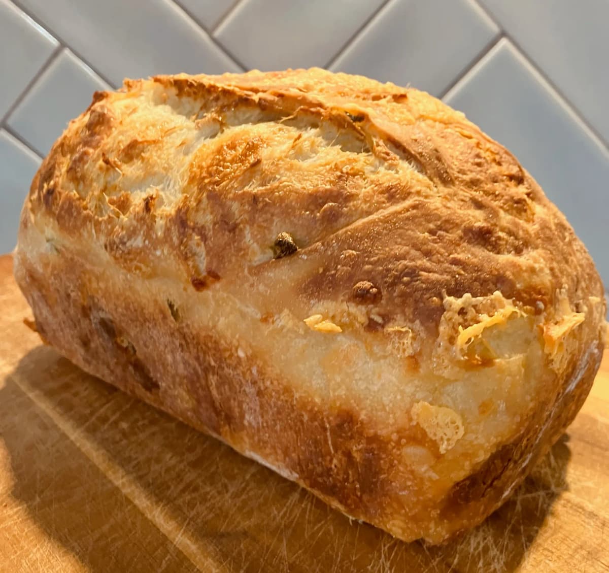 Cheddar, Mozzarella and Jalapeno Sourdough